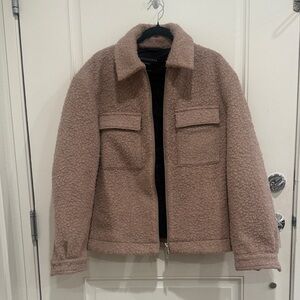 ALLSAINTS - Men’s Cozy Tan Sherpa Jacket Size Small